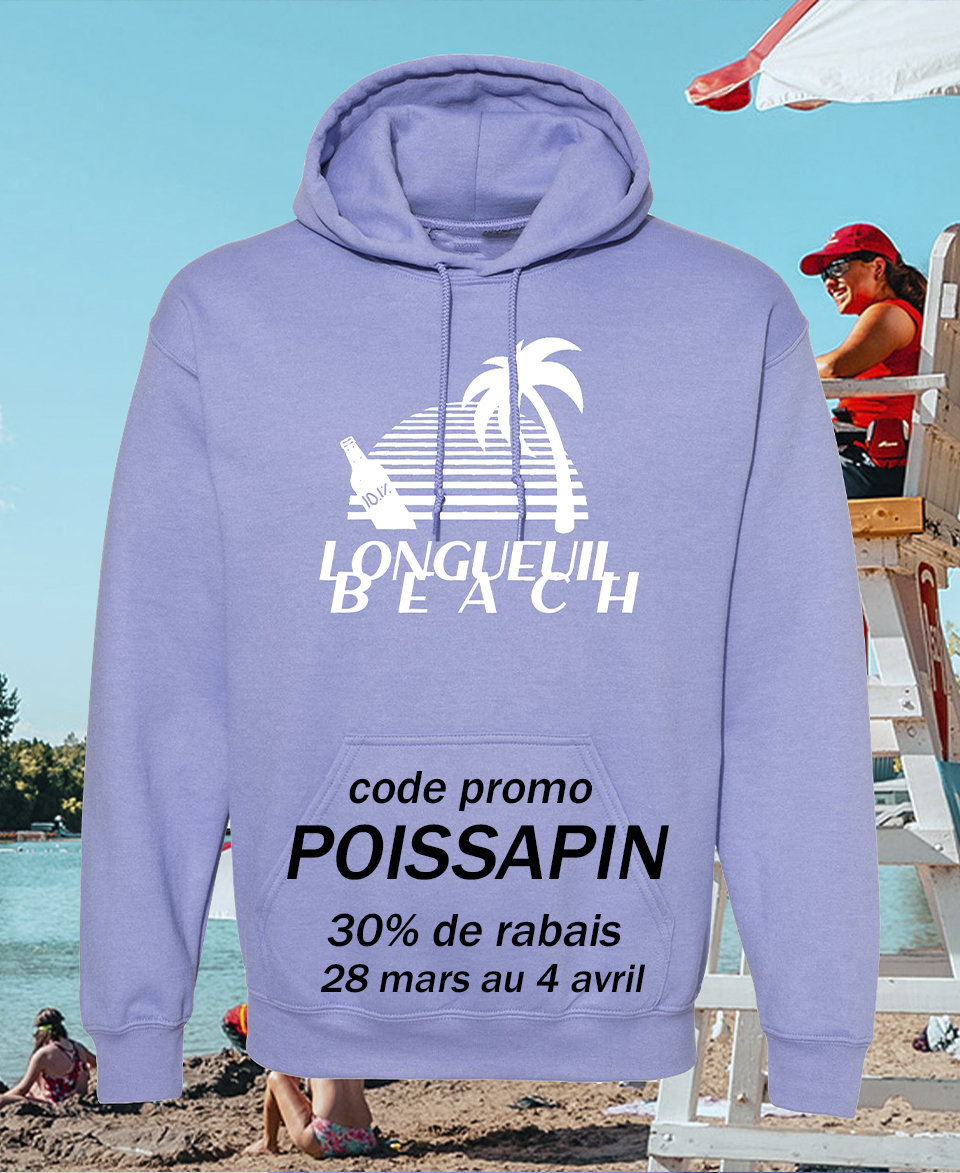 Hoodie Longueuil un pays Rose